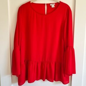 J. Crew peplum blouse